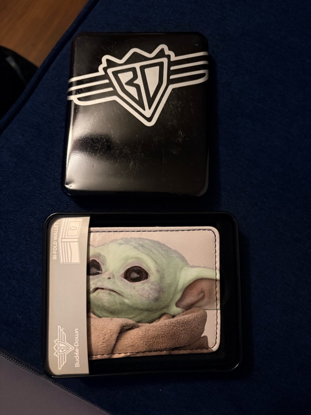 Buckle-Down The Mandalorian The Child vegan leather bi-fold wallet.